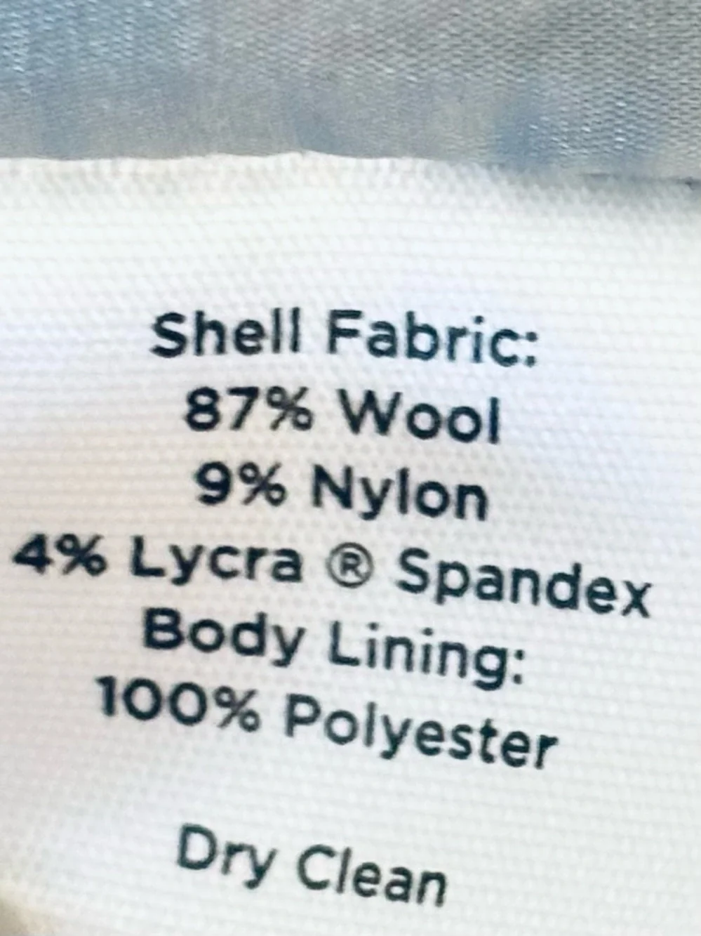 Talbots Skirt Gray Pencil Wool Blend zipper lined business casual office NWOT 14